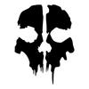 BLKUOPAR Call of Duty Ghost Head Skull Silhouette Car Sticker Waterproof Sunscreen Die Cut Windows Trunk Motorcycle Car Styling