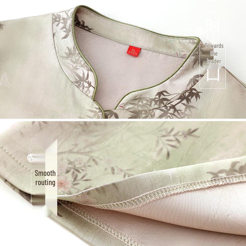 Women's Mid-Aged Spring/Autumn Seven-Sleeve Casual Shirt