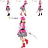 Pink Pirate Charming Cosplay Outfit For Girls Featuring Polyester Fabric Comfort For