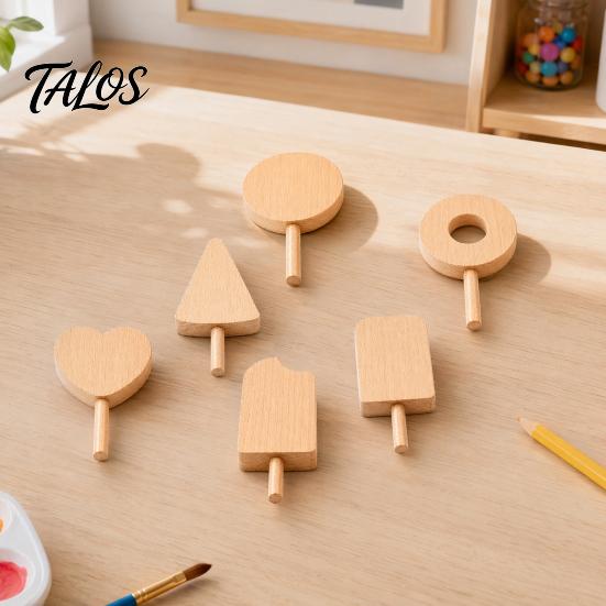 Painting Supplies Unfinished Wood Popsicle, Summer Ice Cream Shaped Wooden Shapes Paint Craft for DIY Projects Home Decoration Holiday Crafts