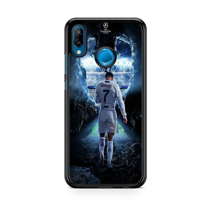 Coque de téléphone - Coque en Folie - Compatible Huawei P20 Lite Cristiano Ronaldo Football Ref 625 nero
