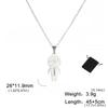 Customized Name Date Couple Necklace Stainless Steel Personalized Carving Name Hip Hop Necklace Couple Jewelry Gift