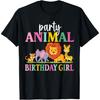 Wild Birthday Girl Zoo Party Funny Safari Birthday Party T-Shirt