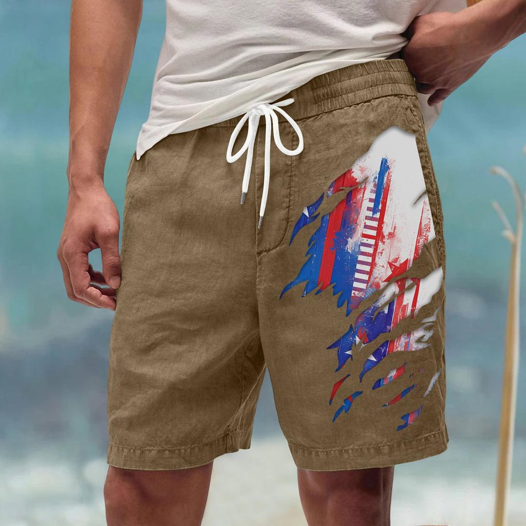Men's Summer Large Casual Loose Sports Pants Beach Shorts