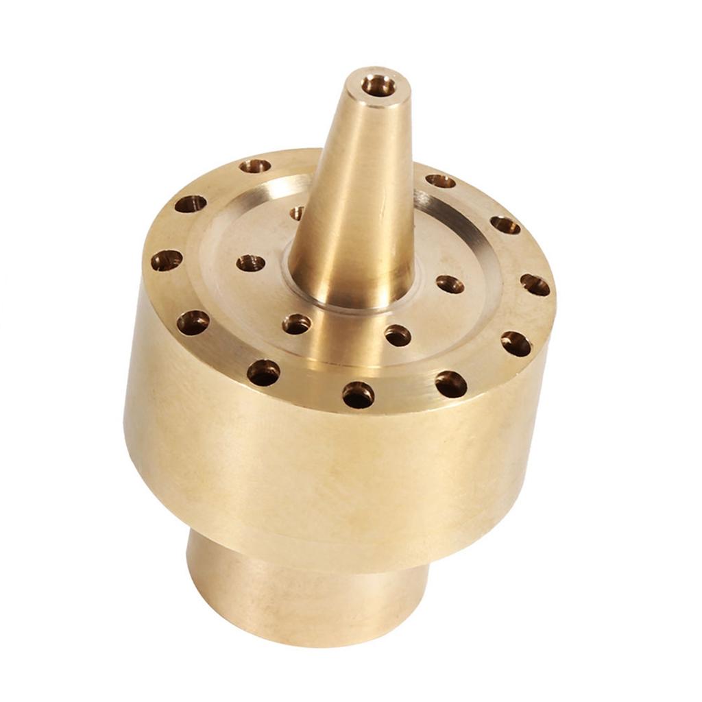 1 4    1 2    3 4  Brass Column Garden Pond Fountain Water Nozzle Sprinkler Spray Head Gold