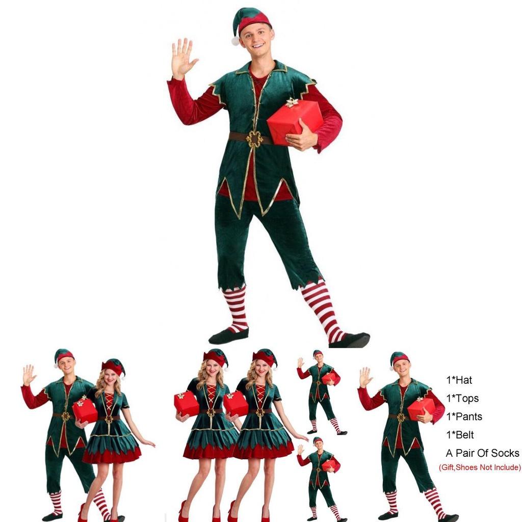 Unisex Christmas Elf Fancy Dress Costume Featuring High Quality And Attractive Design