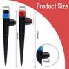 Adjustable Flow Drip Irrigation Sprinkler - Yongquan Eight-Hole Red Hat with Ground Insert