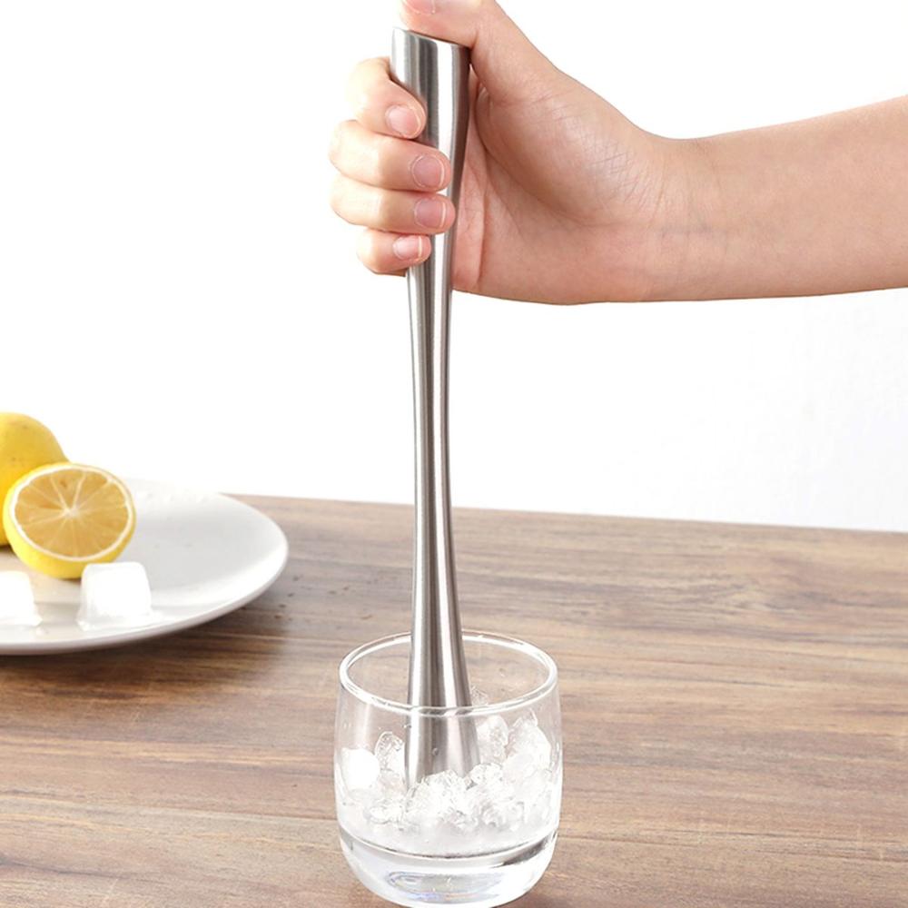 Rod Hammer Stainless Steel Old Fashioned Stirrer Tool Ice Crusher Mojito Muddler Cocktail Mixer