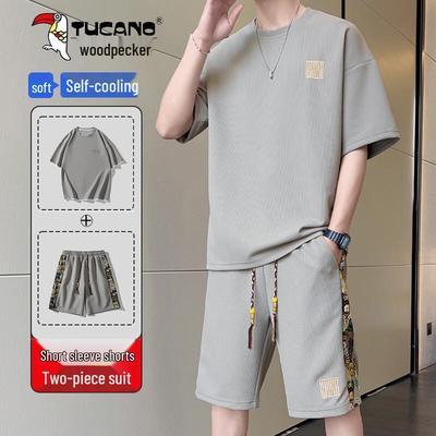 Men's Short Sleeve T-shirt & Shorts Sports Set