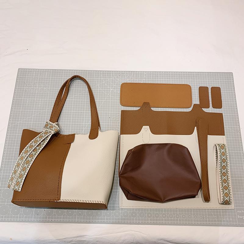 

omen s bag high-end handmade material bag fashion light luxury homemade shoulder bag gift