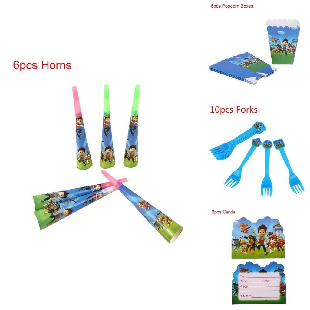 Festive Paw Patrol Kids Birthday Party Supplies With Colorful Decorations And Tableware Essentials
