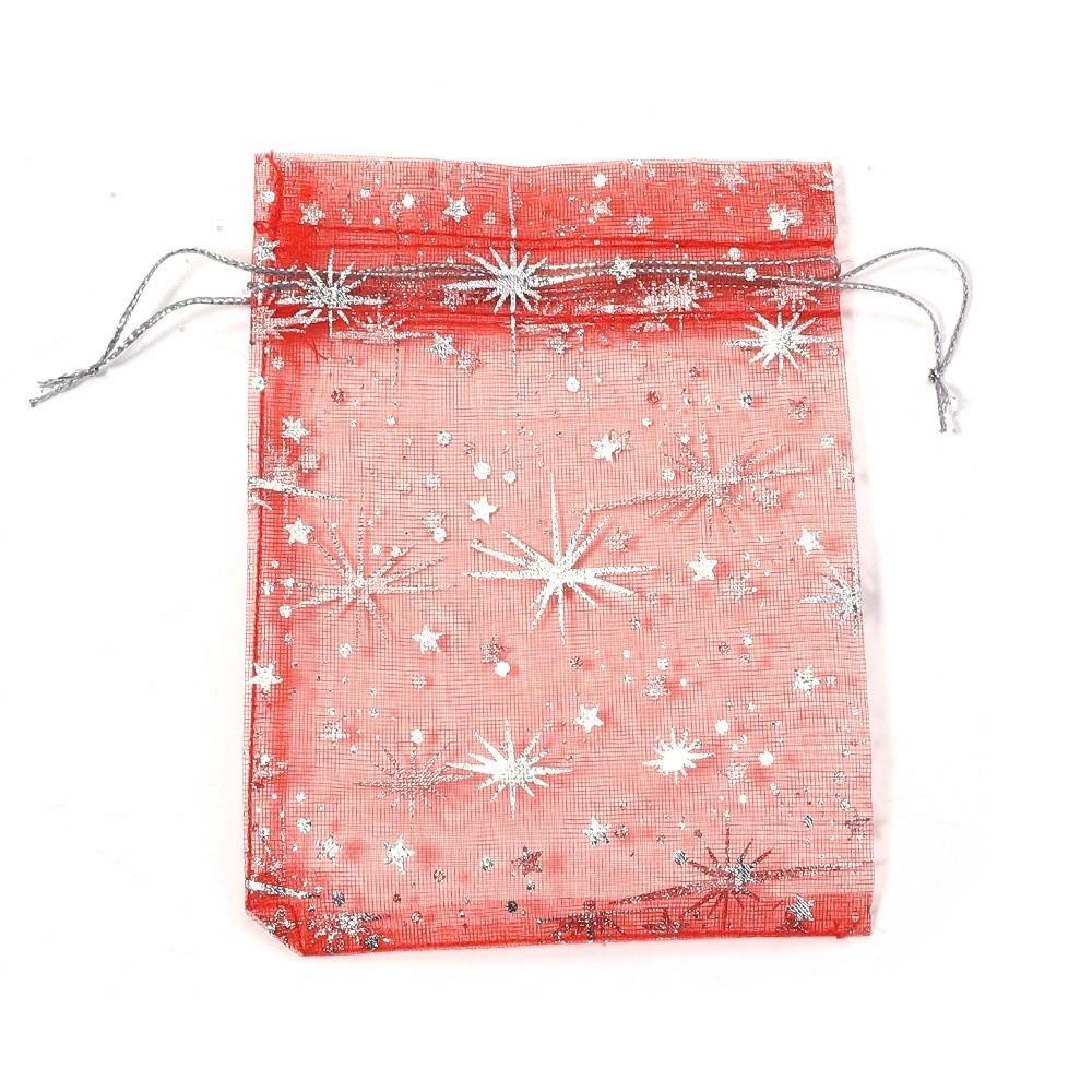10Pcs Transparent Drawstring Gifts Bag Wedding Christmas Candy Gift Bags Jewelry Storage