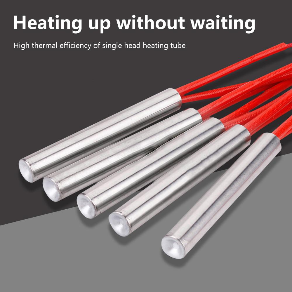 Mold Cartridge Heaters Heating Element Cylindrical Tubular Ignition Igniter Hot Rod 6mm/8mm/10mm/12mm Tube AC 220V 100W-200W