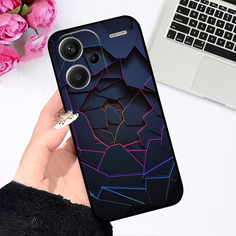 For Redmi Note13 4G 5G Case 13Pro Shockproof Silicone TPU Phone Coque Cover For Redmi Note 13 Pro+ Capa 13 Pro Plus Fundas Cases