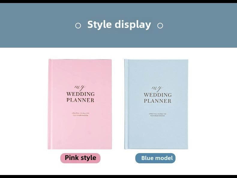 A5 Wedding Planning Notebook with Natural Pages and Hardcover