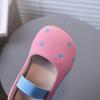 Summer Girl's Sweet Flat Shoes Round Toe Elastic Band Spotted Stylish Kid's Sandals Solid Colors All-match Children Shoe 4-6Y
