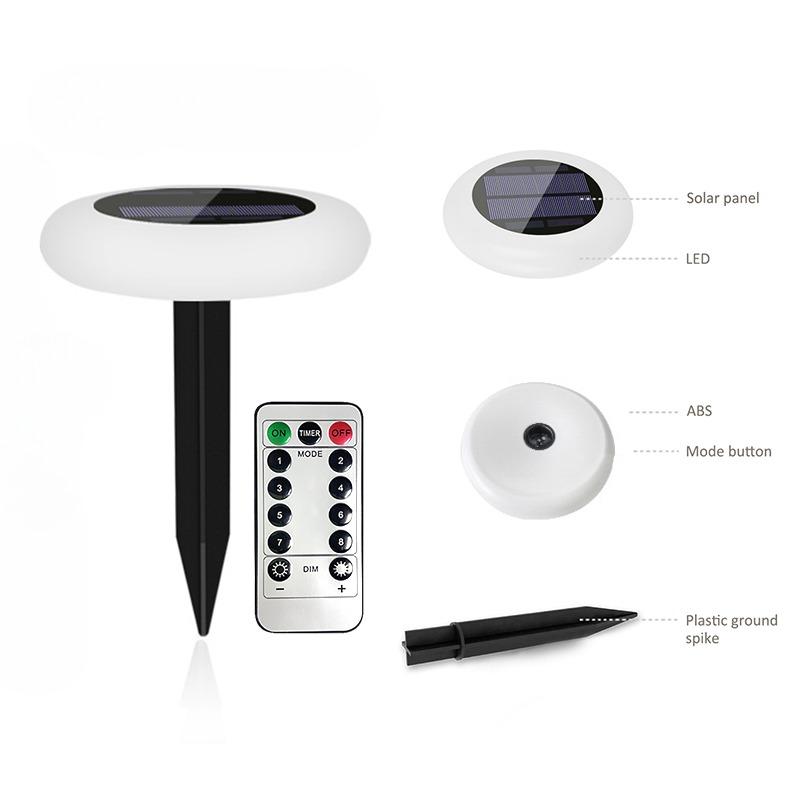 

1500 мАч многоцветный автоматически изменяющийся солнечный уличный наземный светильник водонепроницаемый садовый светильник для сада, двора, патио, газона, бассейна, украшения 1500MAH