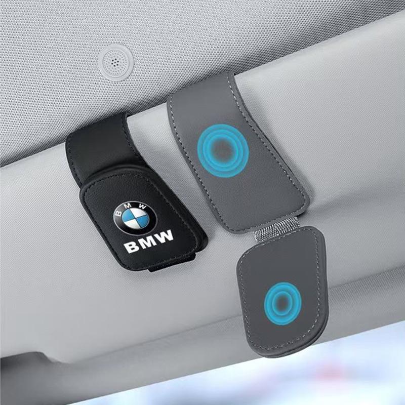 Car Sun Visor Glasses Clip Ticket Card Storage Clamp for BMW E46 E90 E60 F30 F10 G30 G20 G32 X1 X2 X3 X5 X4 X6 X7 Accessories L222