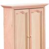 Bedroom Furniture Wardrobe Double Door Closet for 1/12 Dollhouse DIY Projects Child Accessories