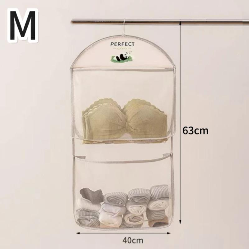 Aufbewahrungsnetz mit großer Kapazität, Schlafsaalschrank, Hängebeutel für Socken und Unterwäsche, Mehrschichtige atmungsaktive Netztasche, Tür-Aufbewahrungstaschen