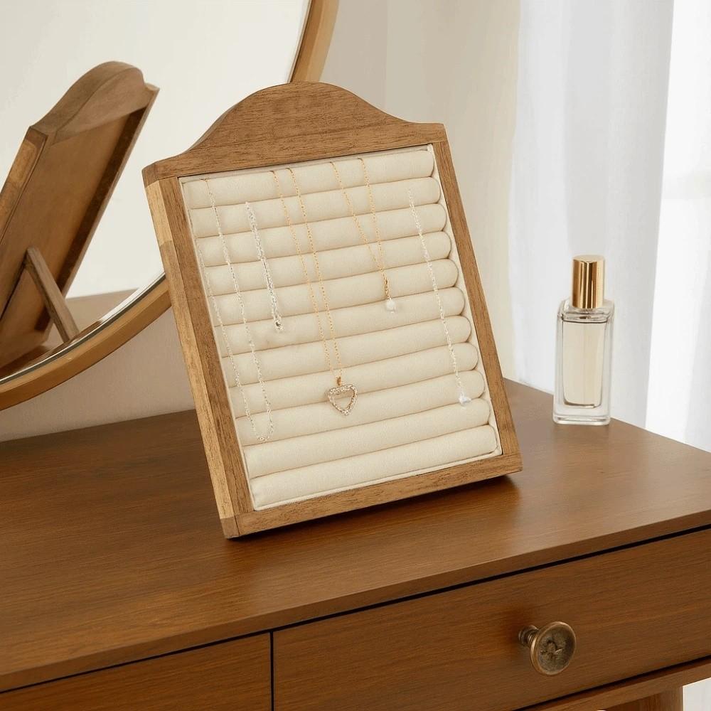 Large Capacity Wooden Jewelry Tray Vertical Jewelry Display Holder  Jewelry Display