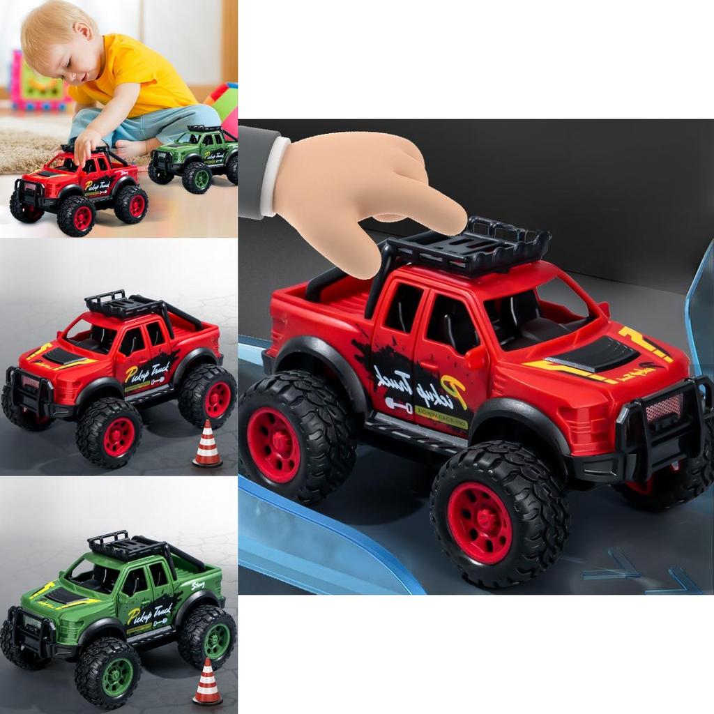 Childrens Offroad Inertia Car Toy With Plastic Design For Boys Playtime