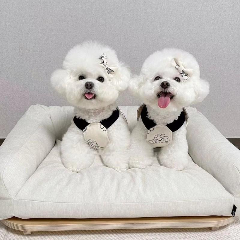 Pet Dog  Jumpsuits for Rabbit Print Dog Sling Dress Summer Winter Pet Outfits Puppy Skirt Dog Clothes