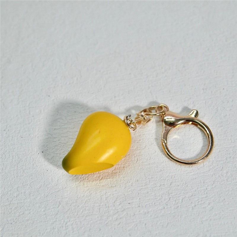 Lychee, Mango, Tomato, Mangosteen, Lemon Fruit Keychain Pendant