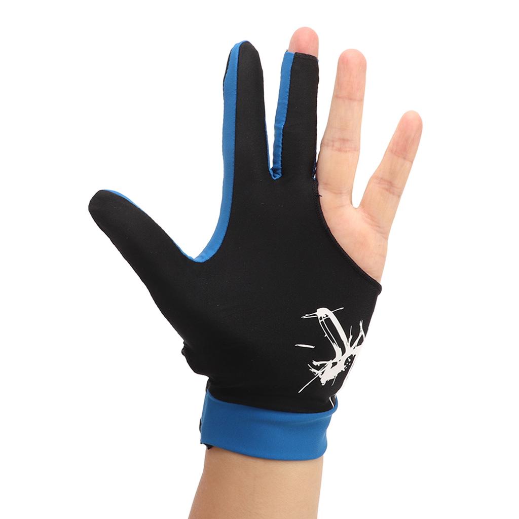 Billiard Pool Gloves 3 Fingers Cue Gloves Shooters Snooker Cue Sport Glove for Left Right Hands M
