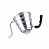 304 Stainless Steel Pour Over Coffee Gooseneck Kettle Teapot with Thermometer Home 1.2L