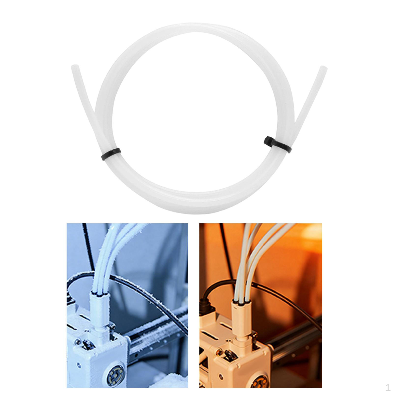 3D Printer PTFE Tube 2.2mm ID×4mm Od, Star Shaped Fittings , Low Friction Replacement Tubing clear 1m