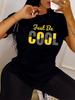 Women's Just Be Cool Soft Breathable T-Shirt - Casual Round Neck Short Sleeve Top with Just Be Cool
