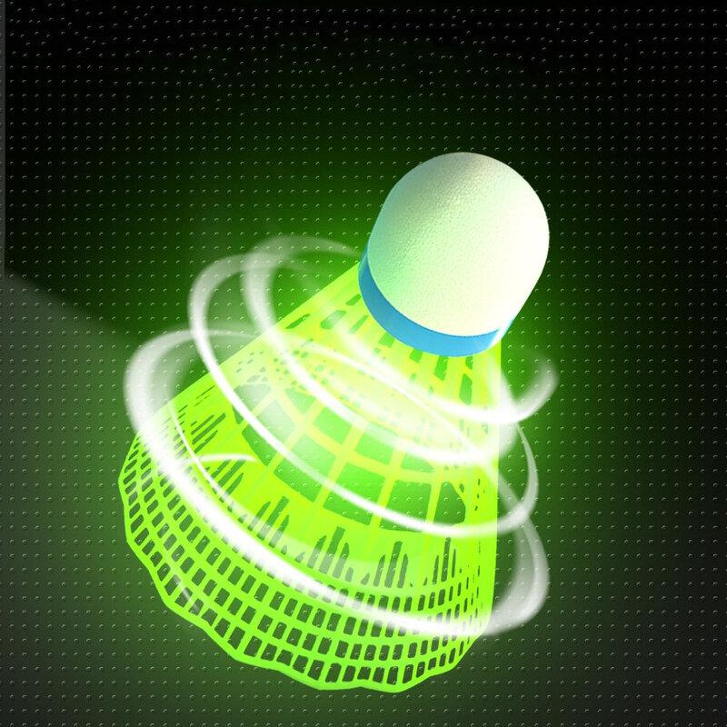 Luminous Plastic Badminton Shuttlecocks