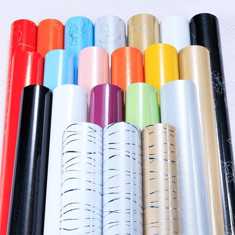 Pearl Paint Film Self-adhesive Pvc Sticker Cabinet Wardrobe Refurbished Kitchen Grease Sticker