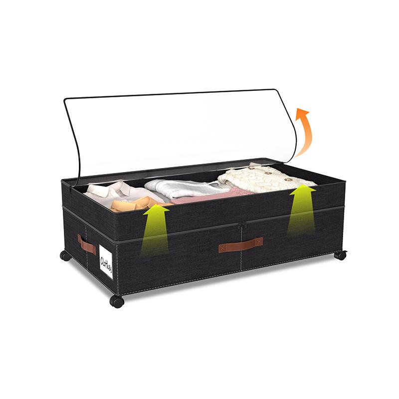 Контейнеры для хранения под кроватью на колесиках органайзеры для шкафа регулируемое хранение под кроватью для обуви одежды одеял игрушек 9627₽