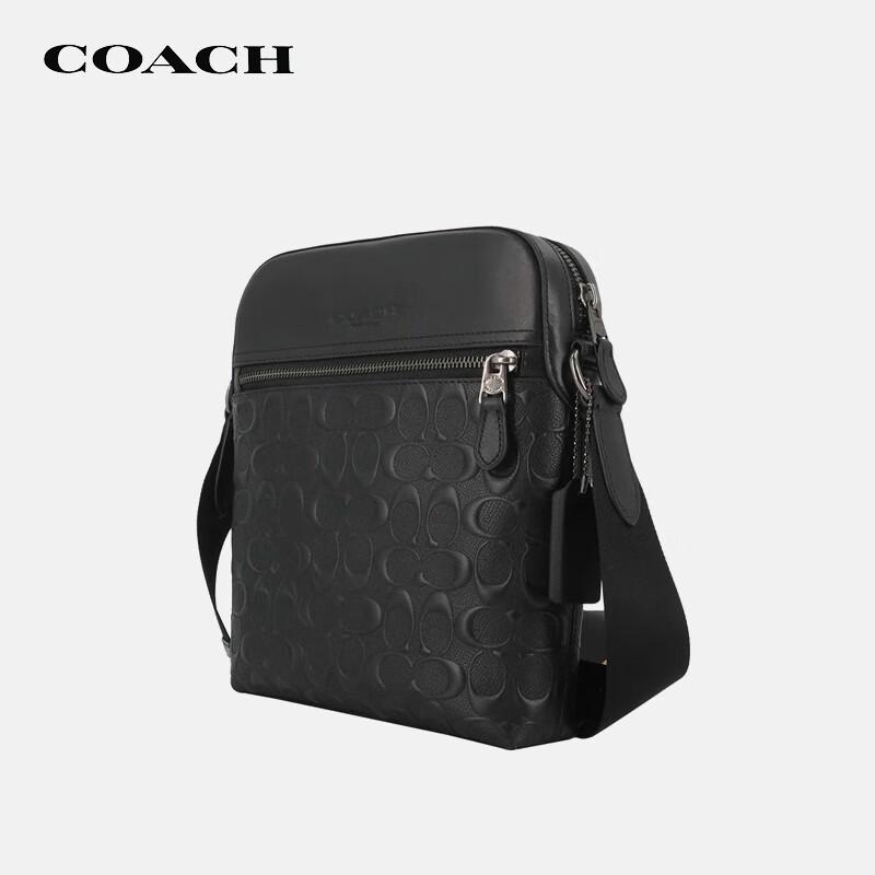 COACH Men's Houston Small Leather Shoulder Crossbody Bag