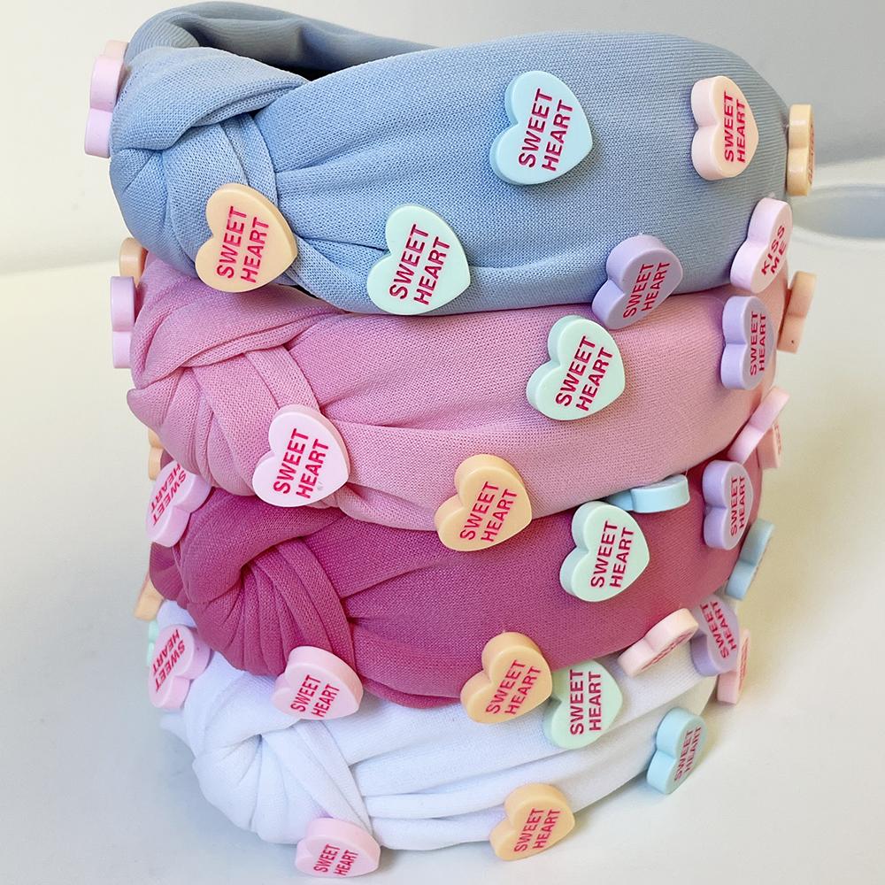 Valentinstag Süßer Herzknoten Haarband Stirnband Erwachsene Haarschmuck Haarschmuck