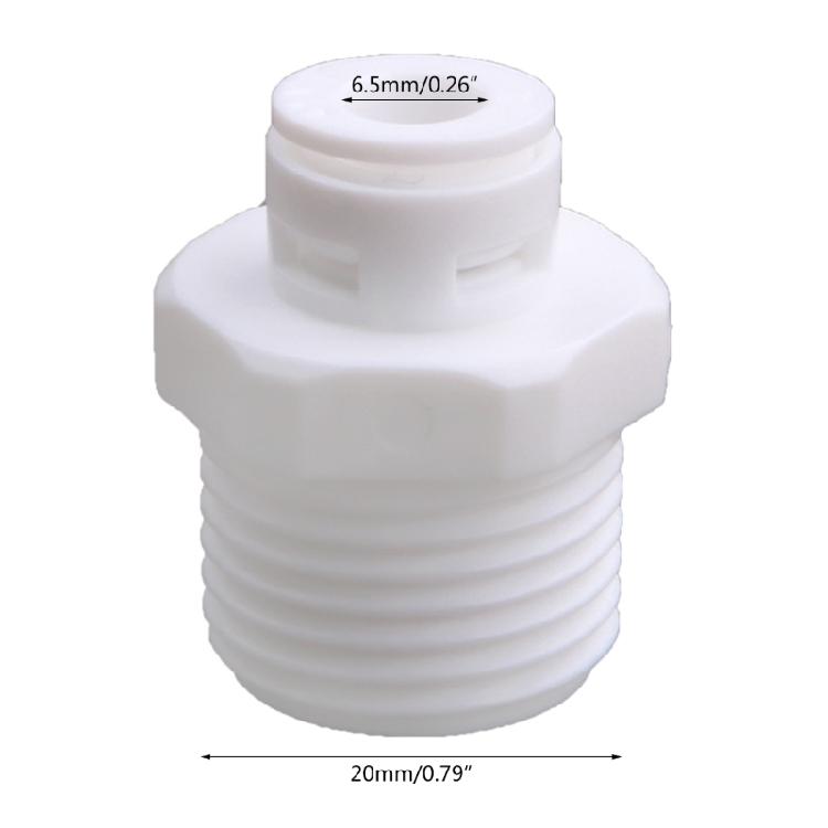 10 Pcs 1/2" Thread Male To 1/4" Quick Connect for RO Water Systems Purifiers