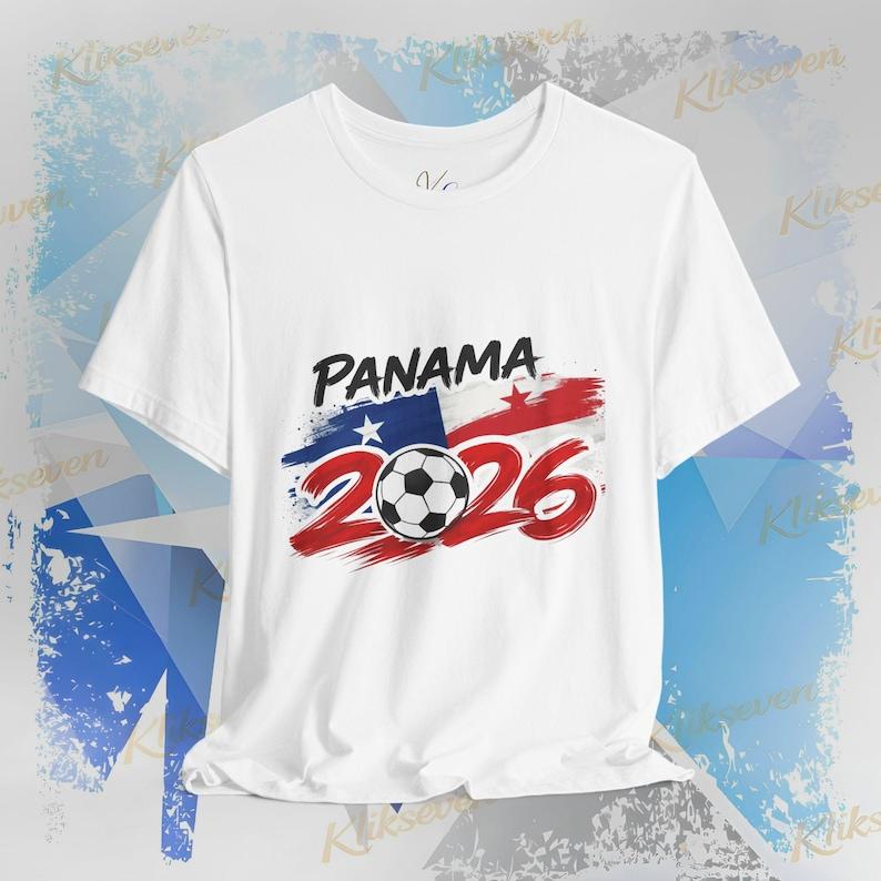 2026 Panama Soccer Tee | Football Flag Brushstroke T-Shirt World Tournament Cup S