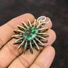 Tibetan Turquoise Pendant 925 Sterling Silver Pendant 18K Gold Plated Pendant Handmade Cage Jewelry Gift For Women Designer Gemstone Jewelry