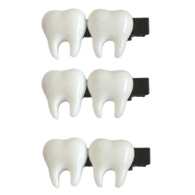 Cute Small Tooth Hair Clip Barrettes Halloween Cosplay Masquerade Headwear Hairpin Cute Barrettes Cosplay