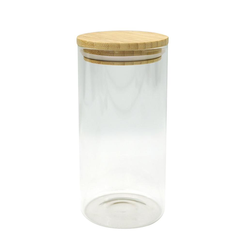 1.5L Glass Storage Container with Bamboo Lid Fackelmann Nature Ref. 684281