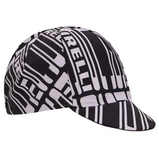Santini Pirelli Sport Club Cotton Cycling Cap RE460COTPIREL Black/White
