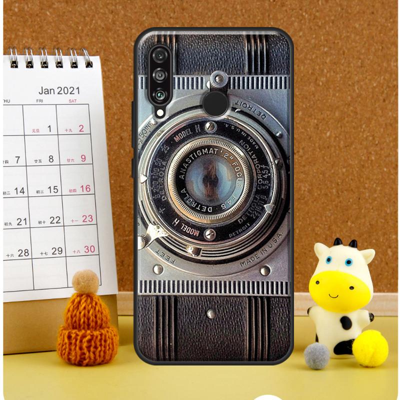 Retro Camera Vintage For Huawei Nova 3i 7i 8i 11i 12i 9 10 SE Y60 Y61 Y70 Y72 Y73 Y90 Y91 P20 P30 P40 Lite Case