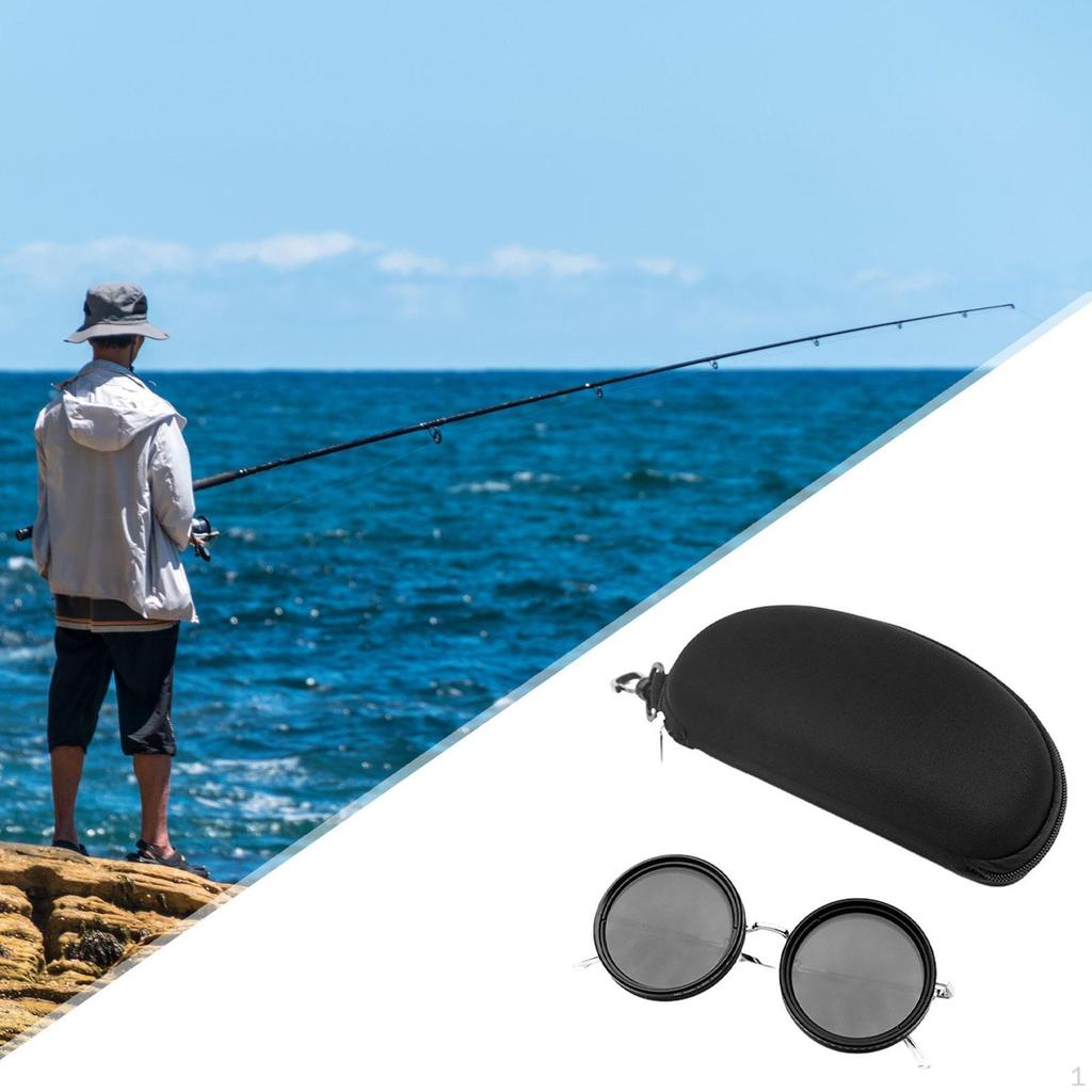 Adjustable Tint Sunglasses Beach Fashion Decoration Eyewear Round Polarized Glasses for