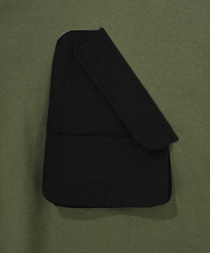 Pocket Zipper Hood - Khaki