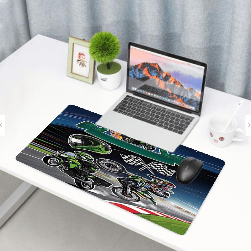 Kawasaki Print Mouse Pad, Anti‑Slip Desktop keyboard Mat, for PC Laptop Gaming Working Daily Use, Cool Festival Birthday Gift