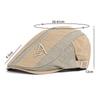 New Men Beret Fashion Embroidery Flat Cap Summer Visor For Male Fashion Vintage Cotton Casual Berets Adjustable
