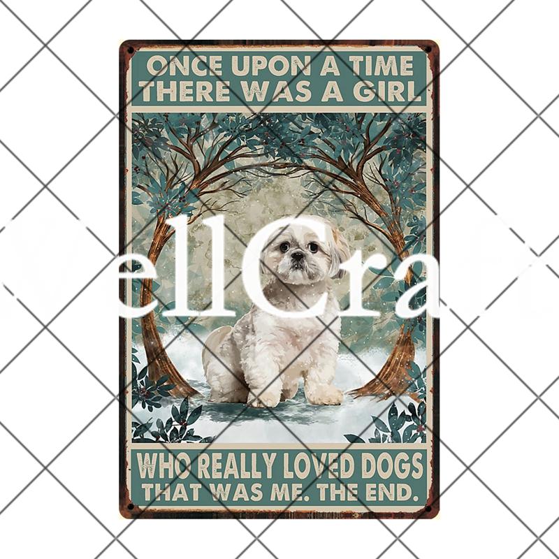 [ Wellcraft ] Pet Shih Tzu Dog You Are My Sunshine Beer Bath Shop Art Metal Tin Sign Wall Poster Iron Painting Pub D-14 20*30 CM