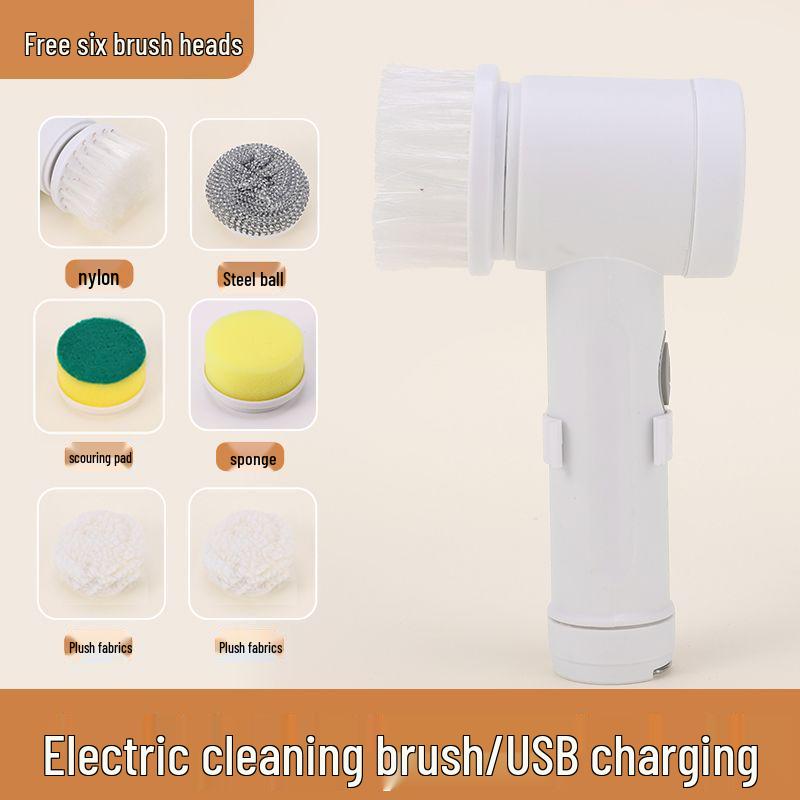 Electric Multi-Functional Handheld Cleaning Brush for Kitchen, Bathroom, Toilet, and Tiles